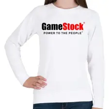 PRINTFASHION GameStock - Női pulóver - Fehér női pulóver, kardigán