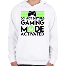 PRINTFASHION Gaming - Gyerek kapucnis pulóver - Fehér gyerek pulóver, kardigán