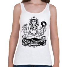 PRINTFASHION ganesha dj - Női atléta - Fehér női trikó