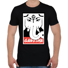 PRINTFASHION Ganesha - Férfi póló - Fekete férfi póló