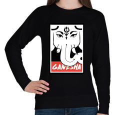 PRINTFASHION Ganesha - Női pulóver - Fekete