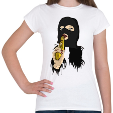 PRINTFASHION Gangsta B*tch - Női póló - Fehér női póló