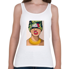 PRINTFASHION Gangsta Girl yo! - Női atléta - Fehér női trikó