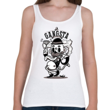 PRINTFASHION Gangsta Sh*t - Női atléta - Fehér női trikó