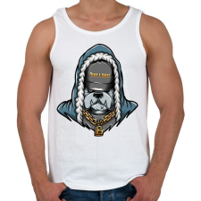 PRINTFASHION Gangster Bulldog - Férfi atléta - Fehér atléta, trikó