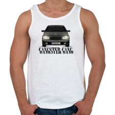 PRINTFASHION Gangster Gang - Férfi atléta - Fehér atléta, trikó