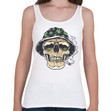 PRINTFASHION Ganjaman - Női atléta - Fehér női trikó