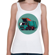 PRINTFASHION Garbage truck - Női atléta - Fehér női trikó