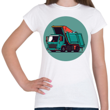 PRINTFASHION Garbage truck - Női póló - Fehér női póló