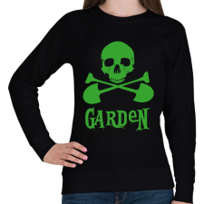 PRINTFASHION garden skull - Női pulóver - Fekete női pulóver, kardigán