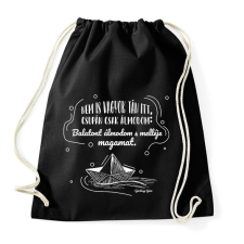 PRINTFASHION Gárdonyi Géza - Balaton - Sportzsák, Tornazsák - Fekete tornazsák