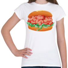 PRINTFASHION Garnélarákos szendvics - Női póló - Fehér női póló