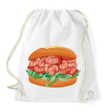 PRINTFASHION Garnélarákos szendvics - Sportzsák, Tornazsák - Fehér tornazsák