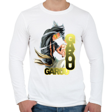 PRINTFASHION Garou minta (OPM) - Férfi hosszú ujjú póló - Fehér férfi póló