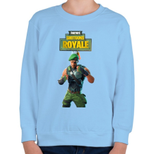 PRINTFASHION Garrison Fortnite - Gyerek pulóver - Világoskék gyerek pulóver, kardigán