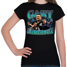 PRINTFASHION Gary Anderson - darts - Női póló - Fekete női póló