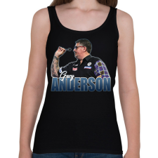 PRINTFASHION Gary Anderson - Női atléta - Fekete női trikó