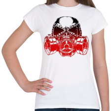 PRINTFASHION Gas Mask - Női póló - Fehér női póló