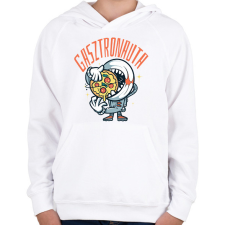 PRINTFASHION Gasztronauta - Gyerek kapucnis pulóver - Fehér gyerek pulóver, kardigán