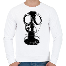 PRINTFASHION gáz maszk - Férfi pulóver - Fehér