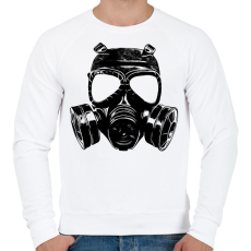 PRINTFASHION gáz maszk - Férfi pulóver - Fehér