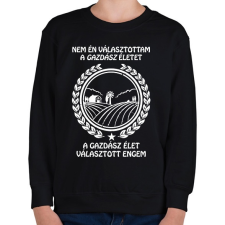 PRINTFASHION Gazdász élet - Gyerek pulóver - Fekete gyerek pulóver, kardigán