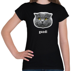 PRINTFASHION gazdi - Női póló - Fekete
