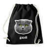 PRINTFASHION gazdi - Sportzsák, Tornazsák - Fekete