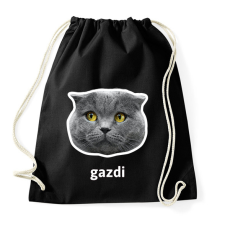 PRINTFASHION gazdi - Sportzsák, Tornazsák - Fekete tornazsák