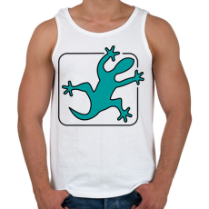 PRINTFASHION Gekkó - Férfi atléta - Fehér