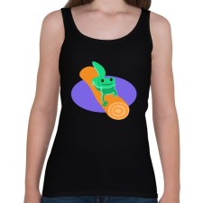 PRINTFASHION gekkó - Női atléta - Fekete női trikó