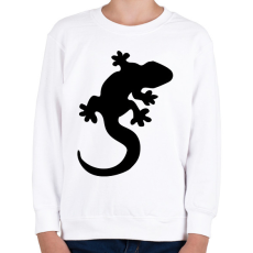 PRINTFASHION Gekkó sziluett - Gyerek pulóver - Fehér