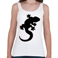 PRINTFASHION Gekkó sziluett - Női atléta - Fehér női trikó