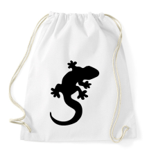 PRINTFASHION Gekkó sziluett - Sportzsák, Tornazsák - Fehér tornazsák