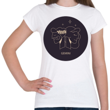 PRINTFASHION Gemini - Ikrek - Női póló - Fehér női póló