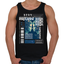 PRINTFASHION Gemini - Streetwear style - Férfi atléta - Fekete atléta, trikó