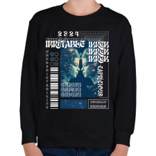 PRINTFASHION Gemini - Streetwear style - Gyerek pulóver - Fekete gyerek pulóver, kardigán