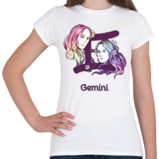 PRINTFASHION Gemini színes - Női póló - Fehér női póló