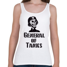 PRINTFASHION general of tanks - Női atléta - Fehér női trikó