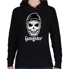 PRINTFASHION Gengszter - Női kapucnis pulóver - Fekete