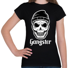 PRINTFASHION Gengszter - Női póló - Fekete női póló