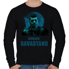 PRINTFASHION GENNARO SAVASTANO- GOMORRAH - Férfi pulóver - Fekete férfi pulóver, kardigán