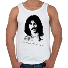 PRINTFASHION George Harrison - Férfi atléta - Fehér atléta, trikó