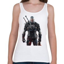 PRINTFASHION Geralt - Női atléta - Fehér női trikó