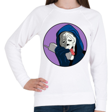 PRINTFASHION Gerappa - Női pulóver - Fehér női pulóver, kardigán