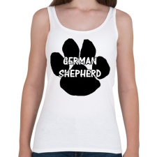 PRINTFASHION German shepherd - Női atléta - Fehér női trikó