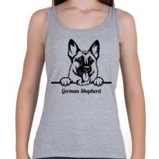 PRINTFASHION German Shepherd - Női atléta - Sport szürke