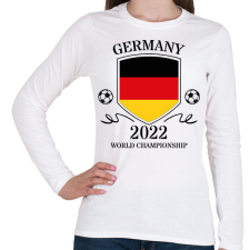 PRINTFASHION Germany 2022 - Női hosszú ujjú póló - Fehér női póló