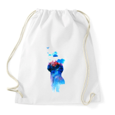 PRINTFASHION Get away - Sportzsák, Tornazsák - Fehér tornazsák