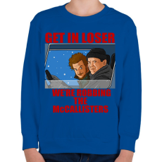 PRINTFASHION Get in loser - Gyerek pulóver - Királykék